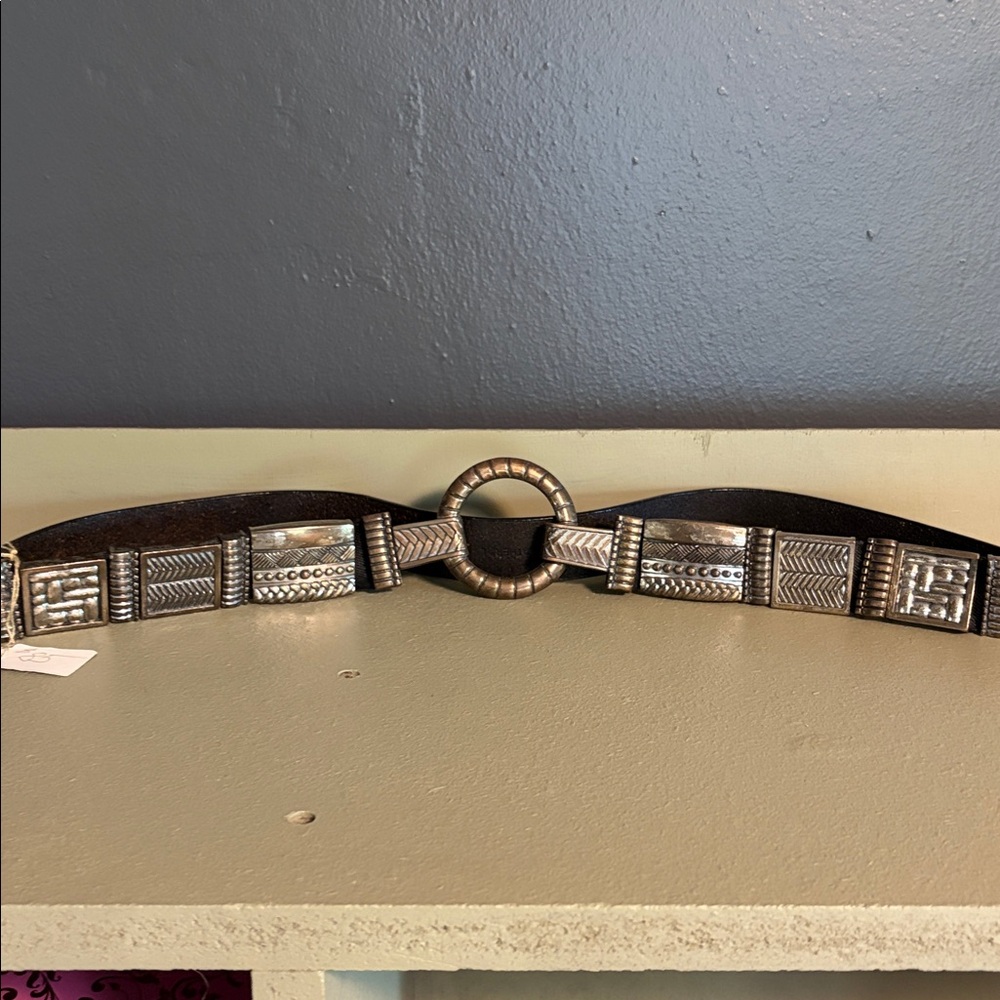 Silver and Black Belt